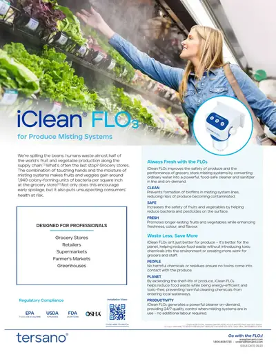 FLO3 สำหรับระบบพ่นละอองผักผลไม้